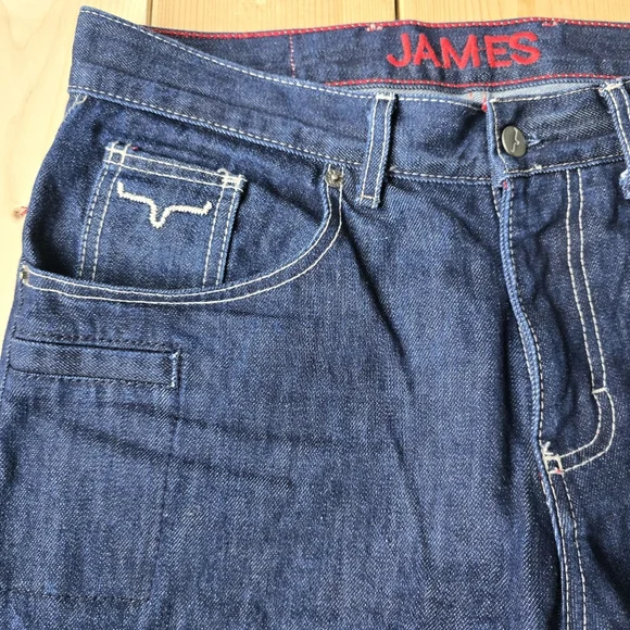 Kimes Ranch James Mid Low Rise Straight Bootcut Jeans Mens 32X32 - Picture 5 of 12